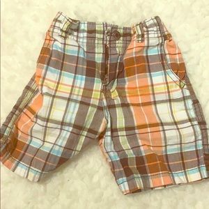BOYS plaid shorts